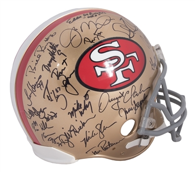 San Francisco 49ers Super Bowl Greats Multi-Signed Helmet (PSA/DNA)
